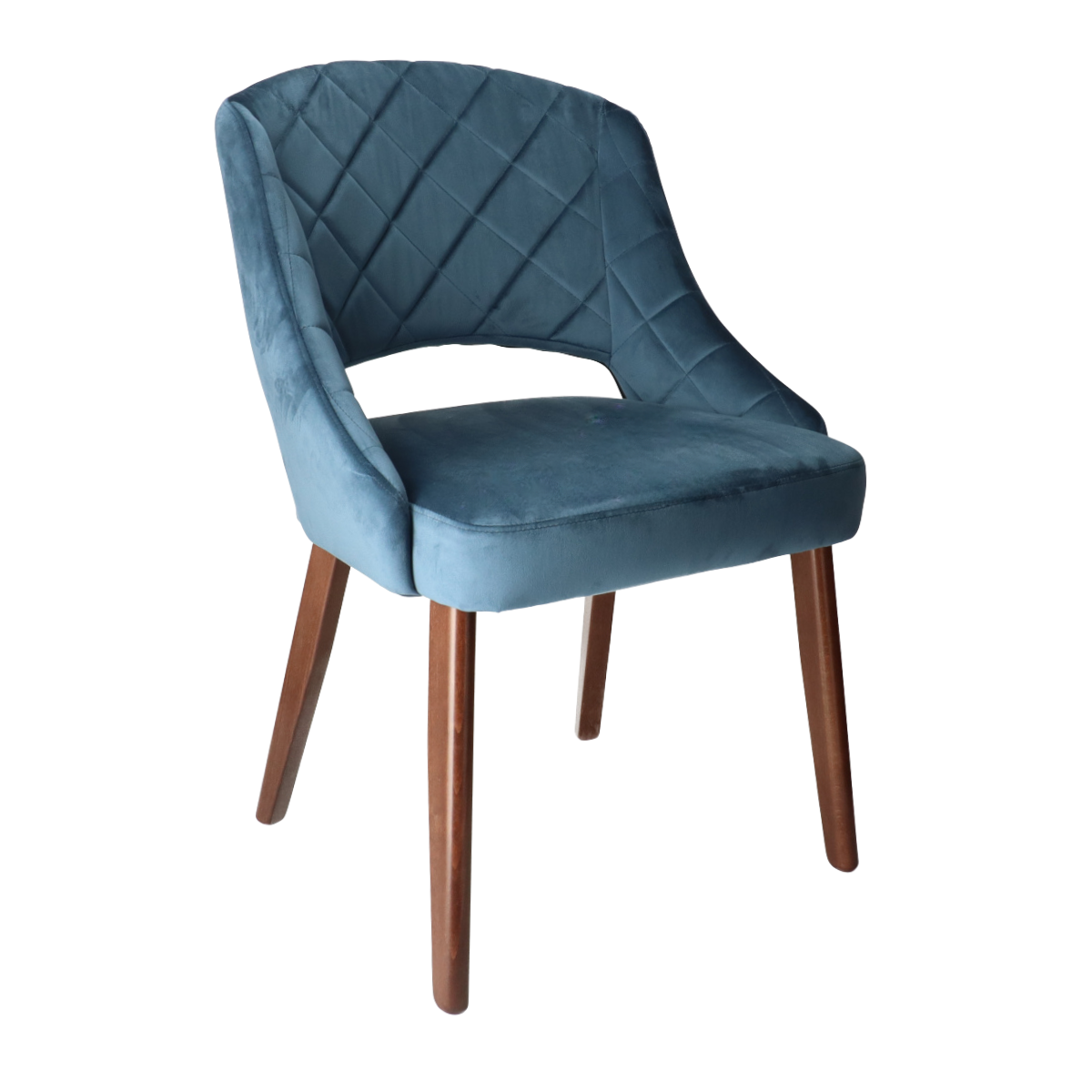 DN AMANDA  Blue classic Upholstered indoor bar stool